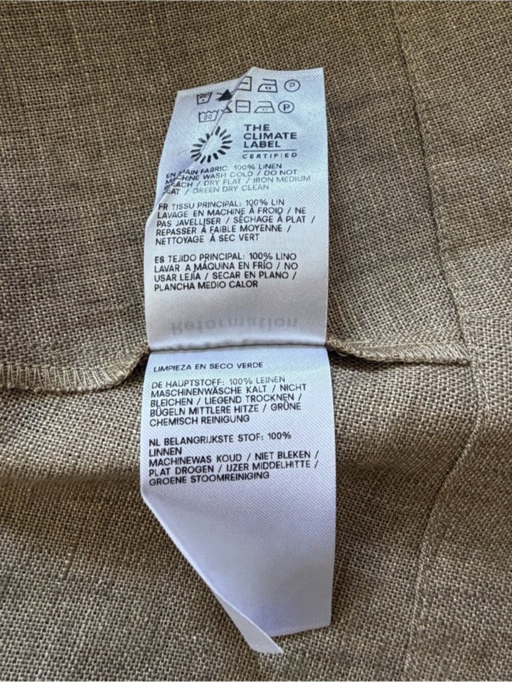 NEW Reformation Cecilia Linen Sleeveless Maxi Dress Dark Oatmeal Tan | US 4 UK 8 - Picture 14 of 14